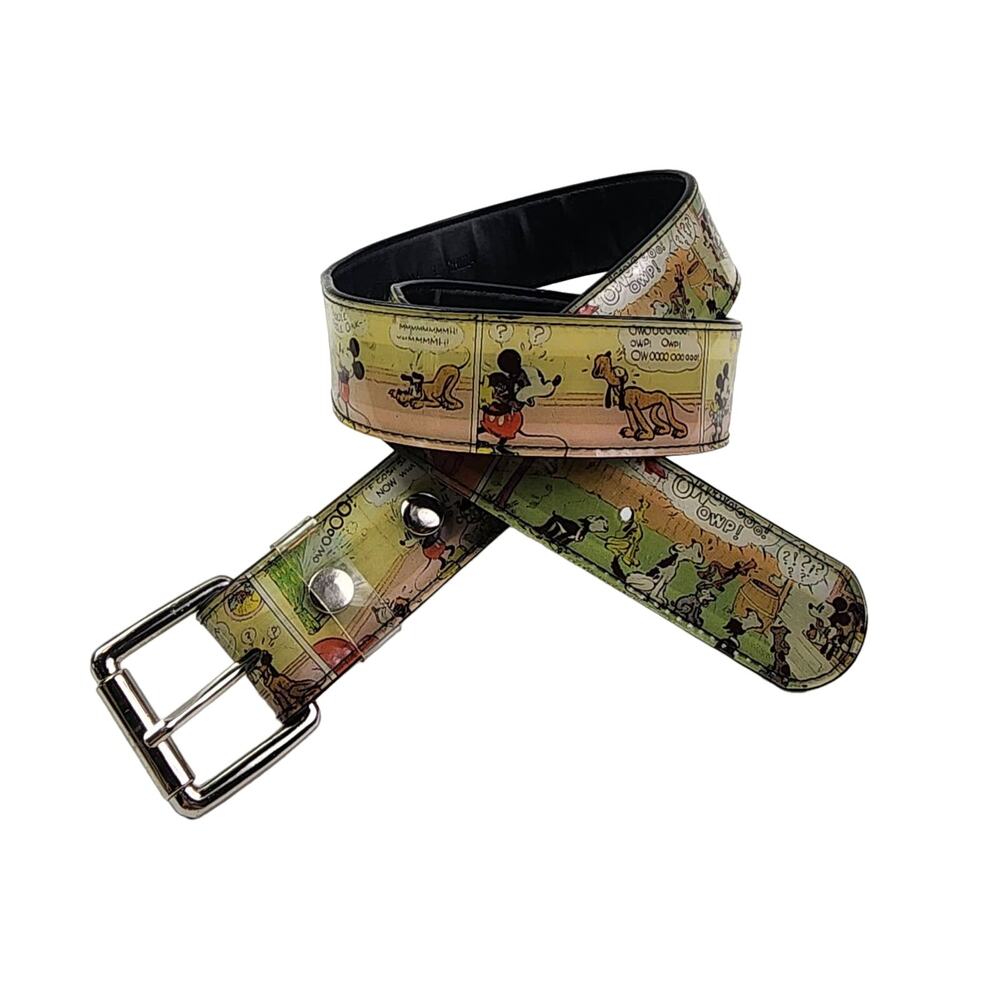 Vintage Disney Mickey Mouse Comic Belt — Y2K Cartoon-Core Streetwear Heat (L) - Picture 2 of 9